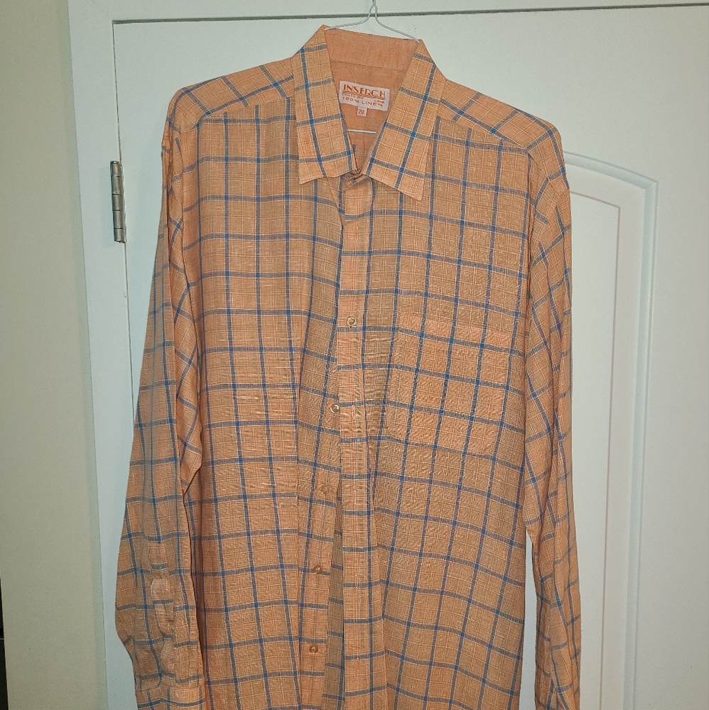 Inserch 100% Linen Dress Shirt
